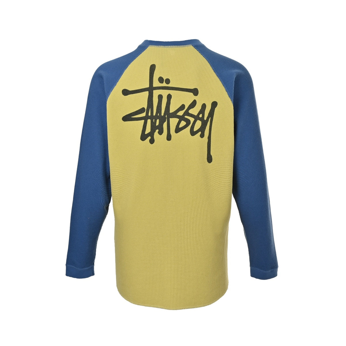 Stussy waffle enzyme washed long-sleeved T-shirt