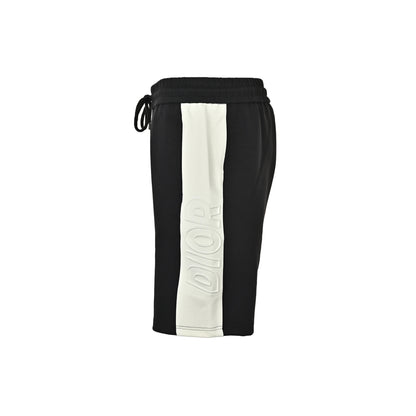 Dior shorts with contrasting color stitching and embossed logo on the side