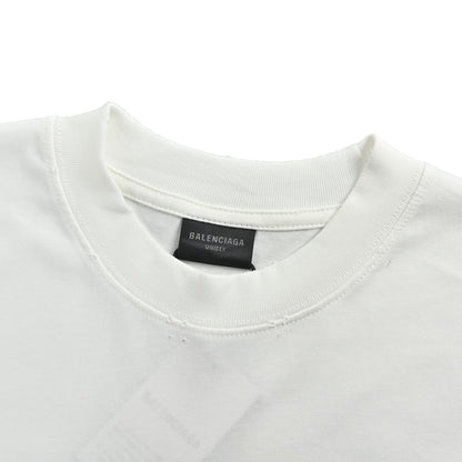 Balenciaga masking tape printed short sleeves