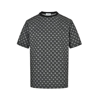 GIVENCHY 26ss all-over presbyopia jacquard short sleeves