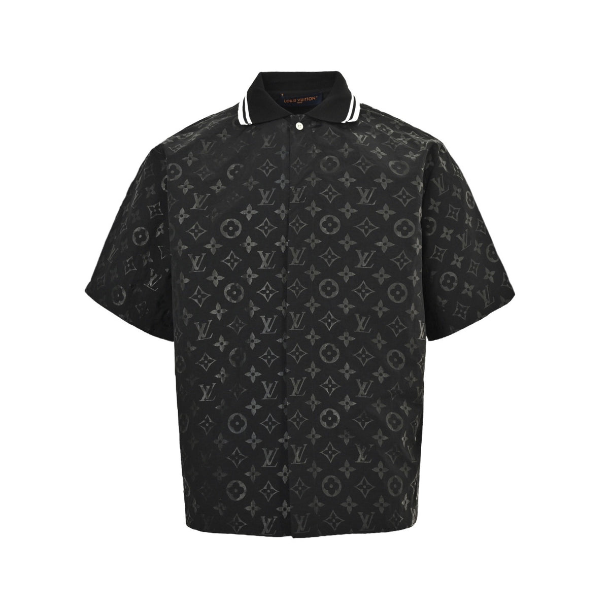 Louis Vuitton 25ss old flower ripple jacquard suit short-sleeved shirt