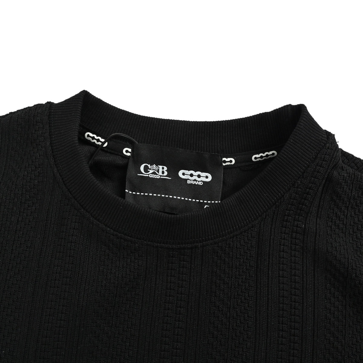 Good Brand 25Fw patchwork sequined knitted long-sleeved T-shirt