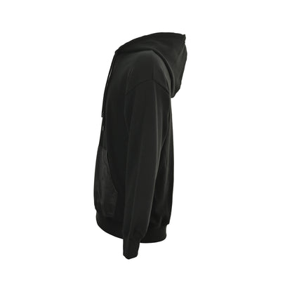 Prada 25Fw collar triangle logo nylon pocket hooded sweatshirt