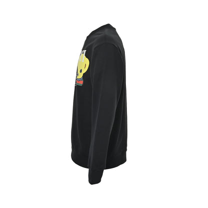 Gucci bear foam suede printed sweatshirt