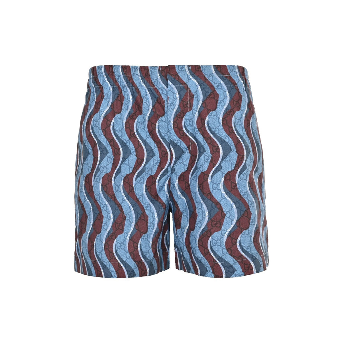 Gucci 25ss all-over printed dark pattern snake-shaped short-sleeved shorts
