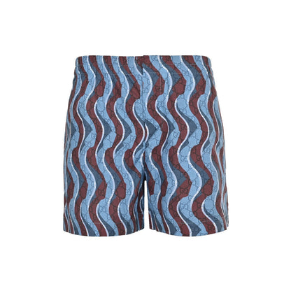 Gucci 25ss all-over printed dark pattern snake-shaped short-sleeved shorts