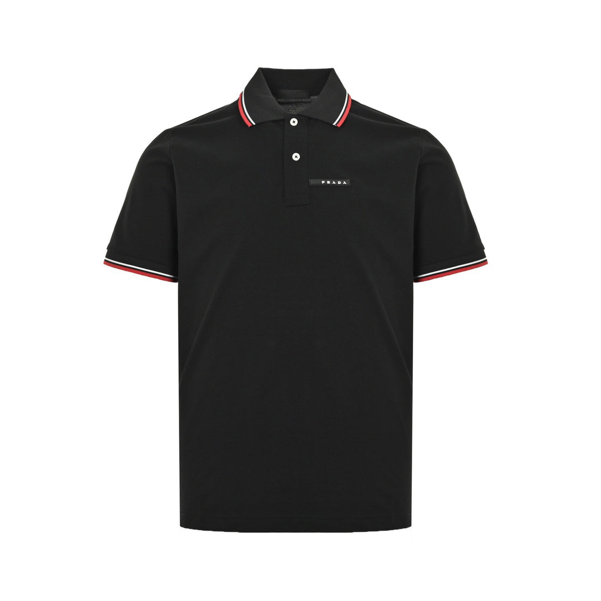 Prada silicone trim Polo short sleeves
