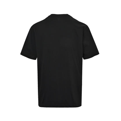 Gucci 26ss wheat ear badge printed short sleeves