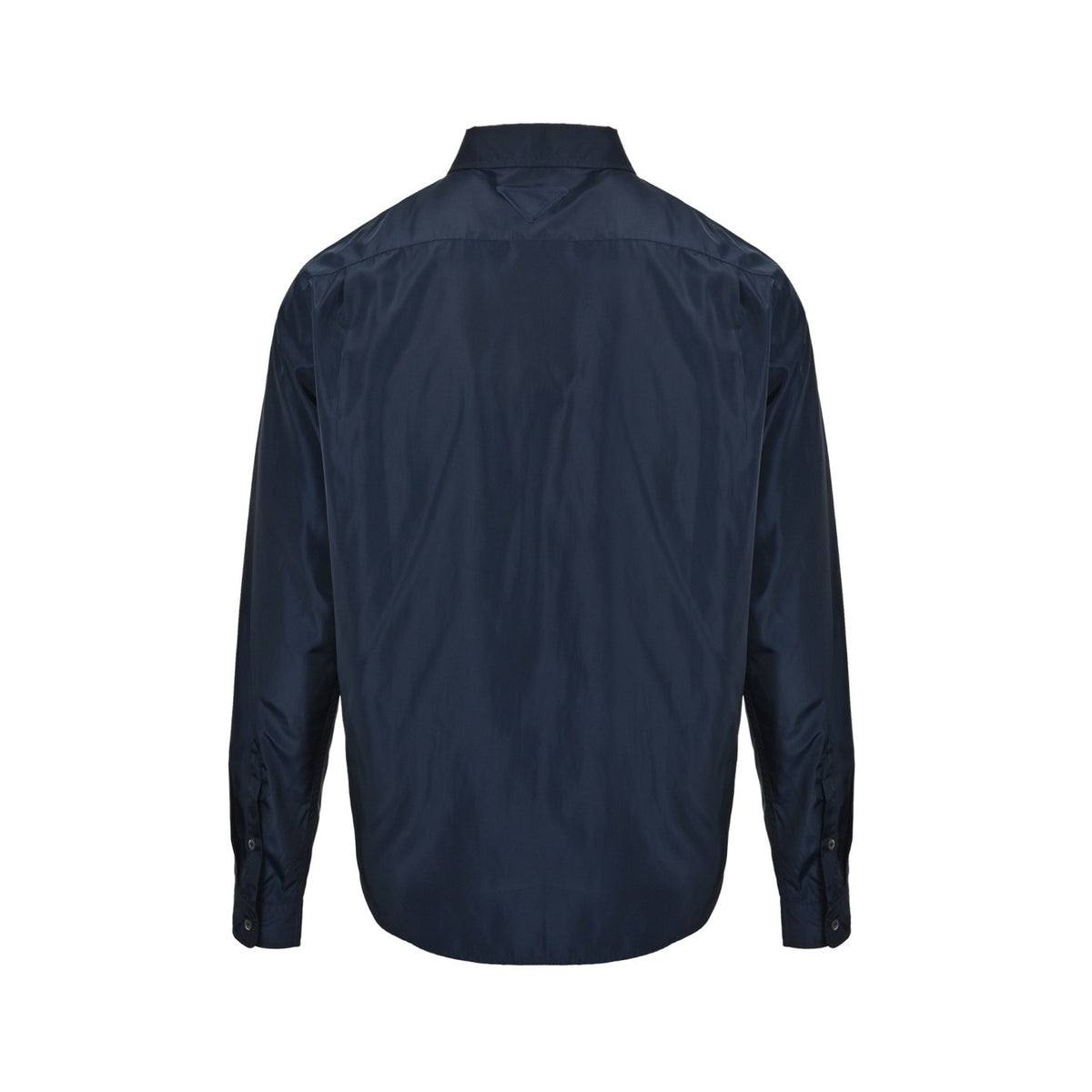 Prada pocket tag back triangle logo shirt