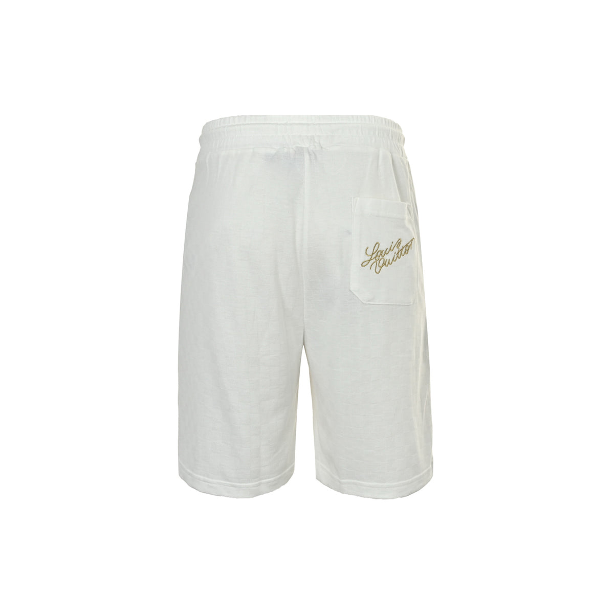 Louis Vuitton embroidered badge checkerboard shorts