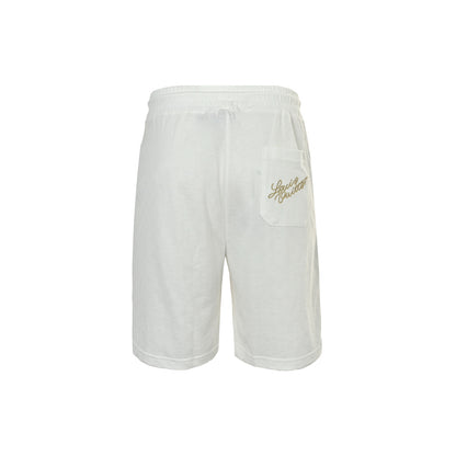 Louis Vuitton embroidered badge checkerboard shorts