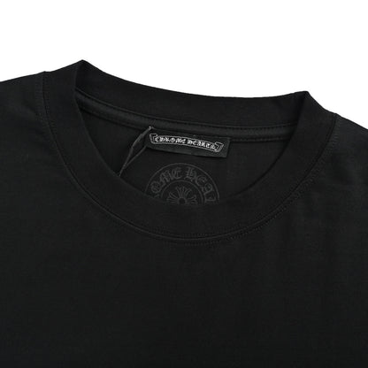 Chrome Hearts/Chrome Heart short sleeves with yellow Sanskrit graffiti letters on the back