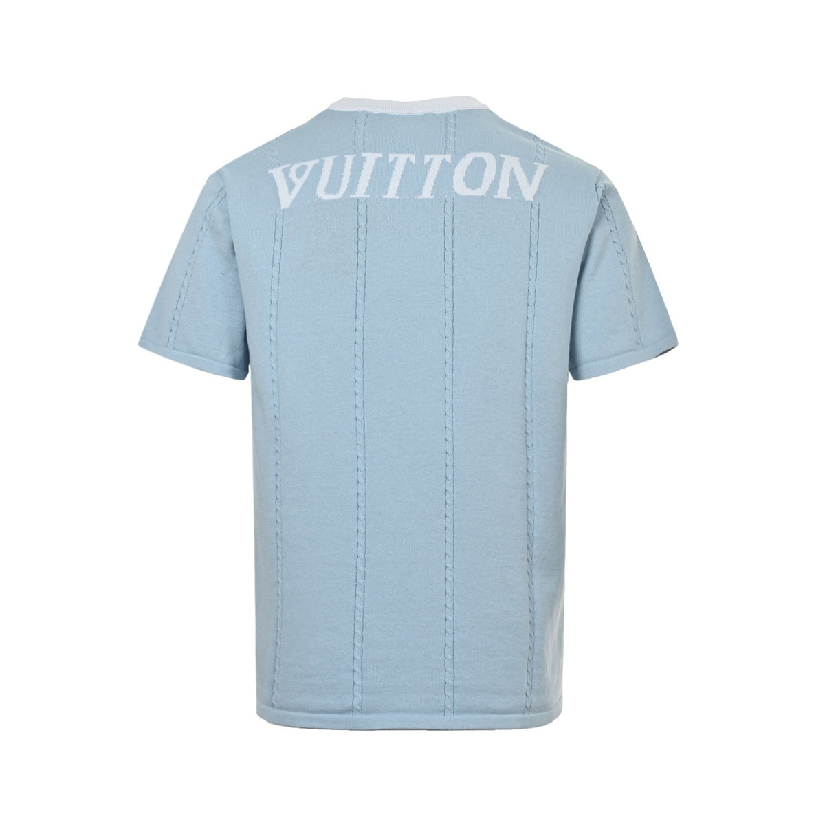 Louis Vuitton 26ss badge embroidered knitted short sleeves