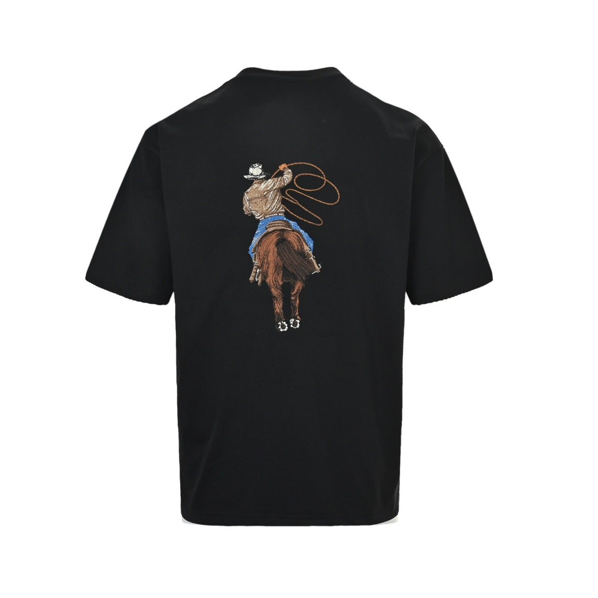 Louis Vuitton Western denim heavy embroidered short sleeves