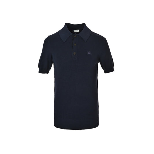 Burberry 26ss war horse logo embroidered knitted Polo short sleeves
