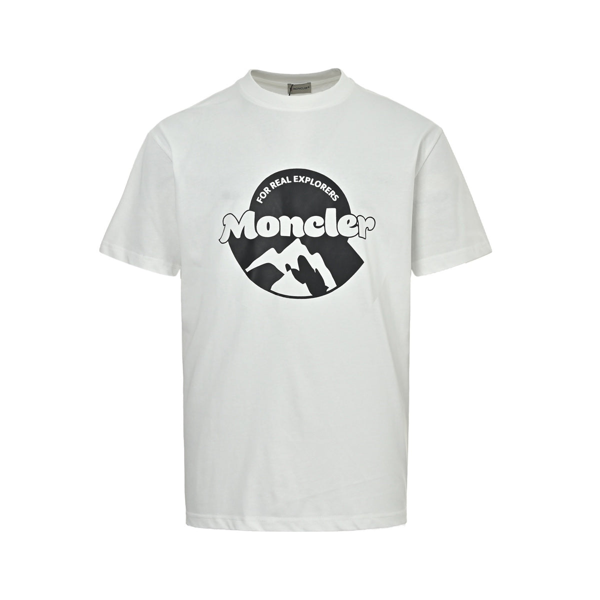 Moncler/Mask 26ss Explorer Mountain Logo Print Short Sleeve