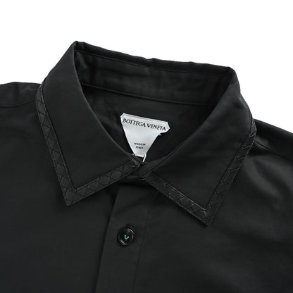 BOTTEGA VENETA BV small label woven leather collar jacket