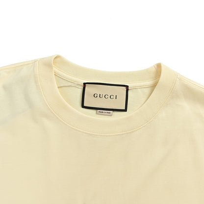 Gucci flag embroidered short sleeves