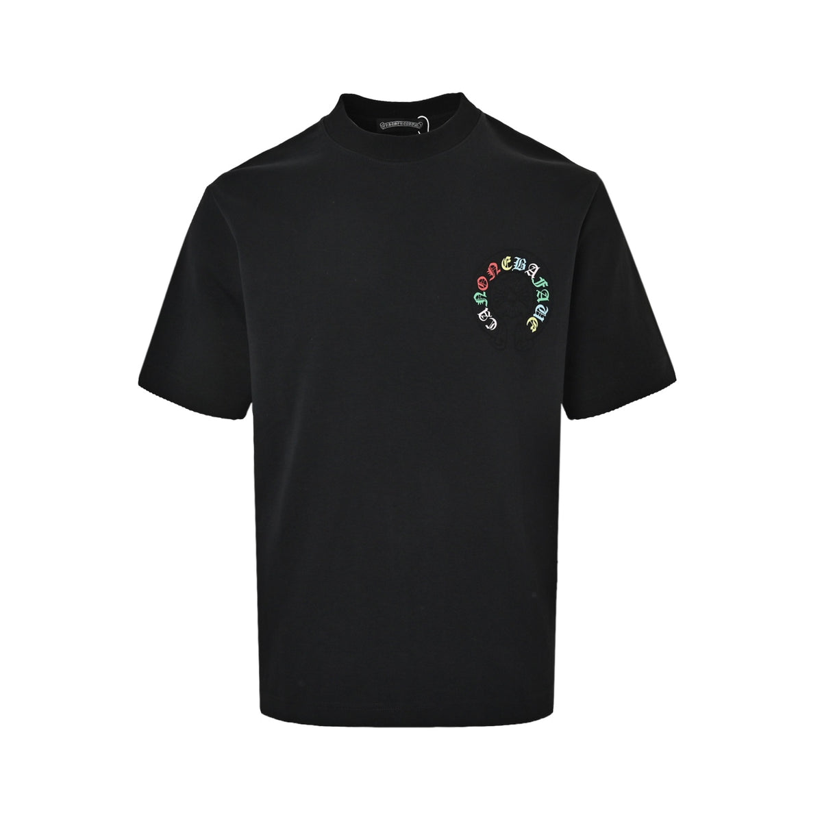 Chrome Hearts colorful horseshoe patch embroidered short sleeves
