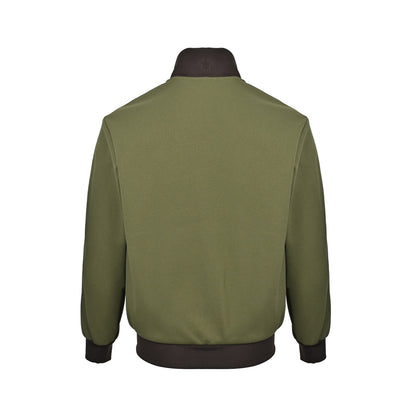 Adidas clover embroidered retro stand collar jacket