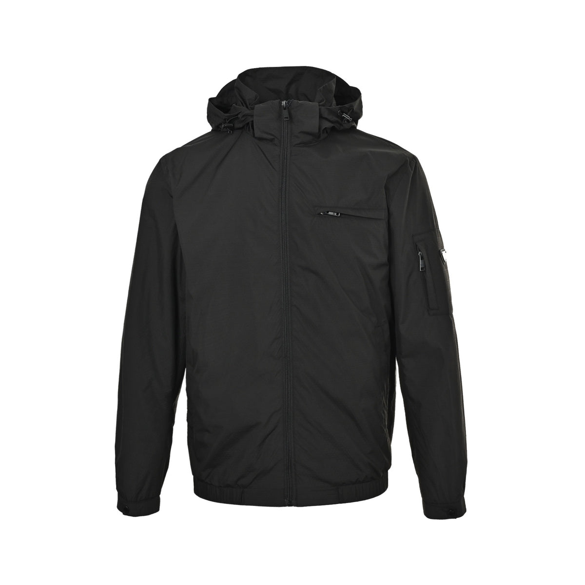 Prada chest arm zipper pocket hooded thin coat