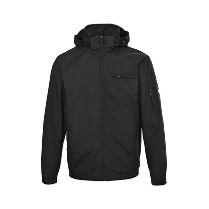 Prada chest arm zipper pocket hooded thin coat
