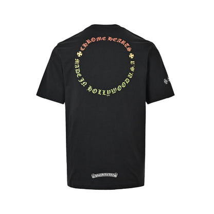 Chrome Hearts/Chrome Heart Color Cross Print Short Sleeve