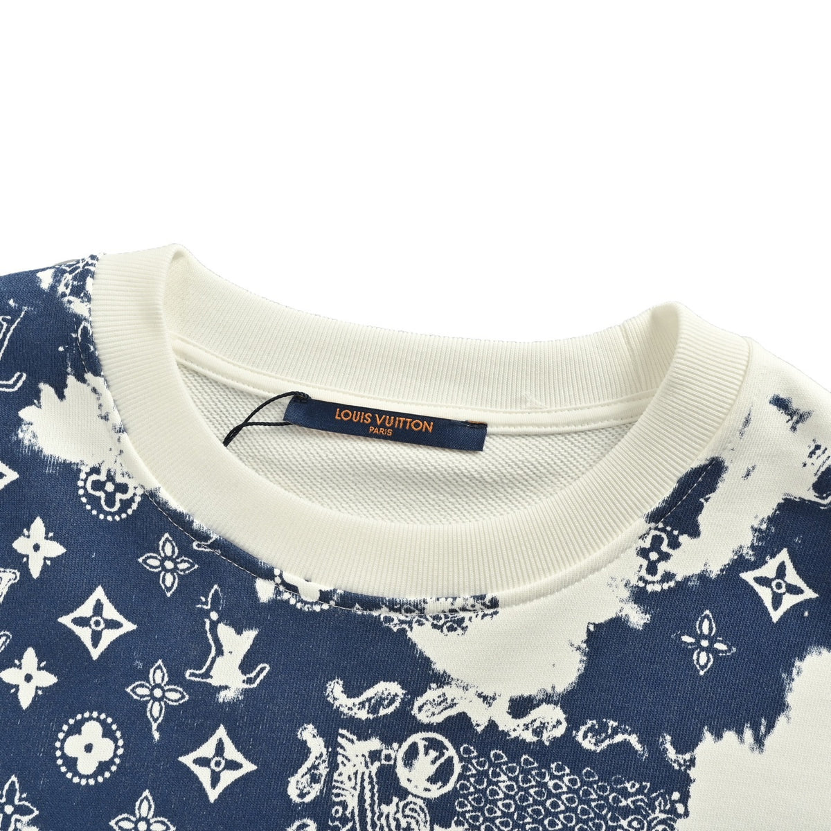 Louis Vuitton cashew flower print crew neck sweatshirt