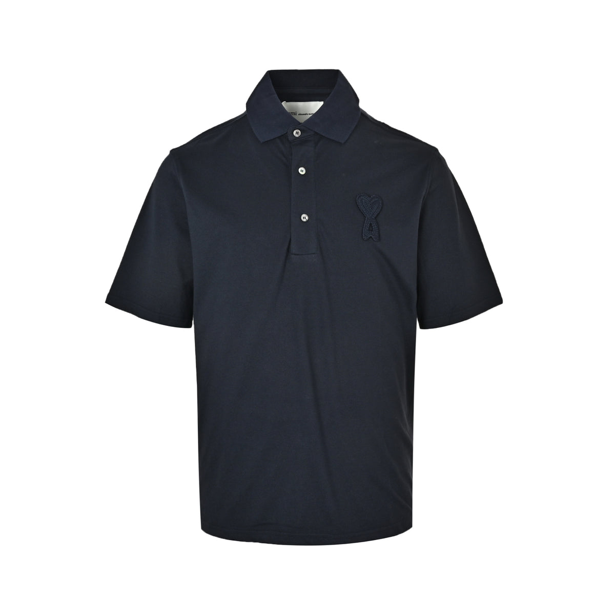 Ami Paris Crochet Heart Polo Short Sleeve