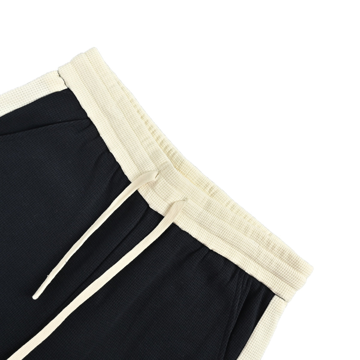 Loewe/Luoyiwei contrast waffle embroidered logo shorts