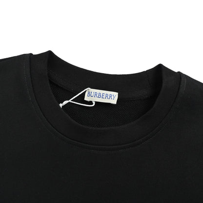 Burberry 25Fw plaid war horse print round neck sweatshirt