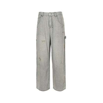 ANCELLM 25ss AC heavy wash washed ink jeans