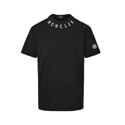 Moncler/Mask 26ss neckline letter print short sleeves