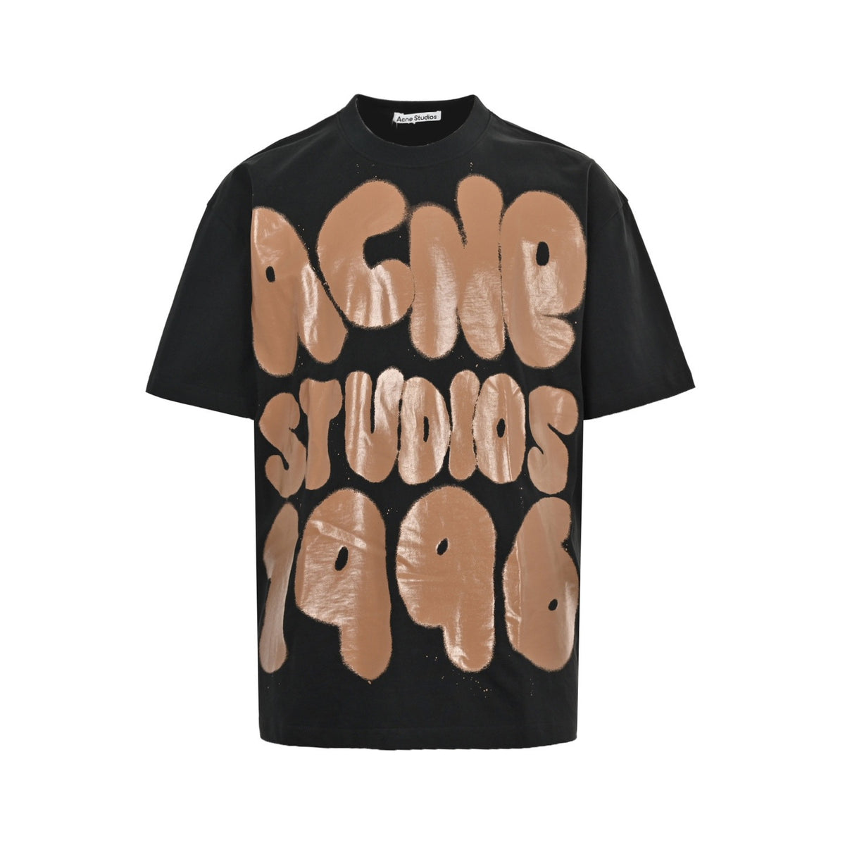 Acne Studio spray-painted letter print short sleeves