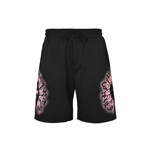 Chrome Hearte/Chrome Heart ghost splash pink printed shorts
