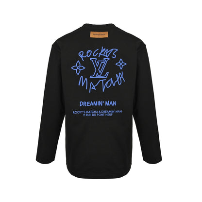Louis Vuitton 25Fw Dreamer graffiti slogan new flower long-sleeved T-shirt