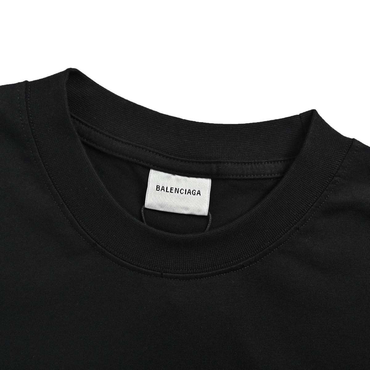 Balenciaga embroidered letter melting printed short sleeves