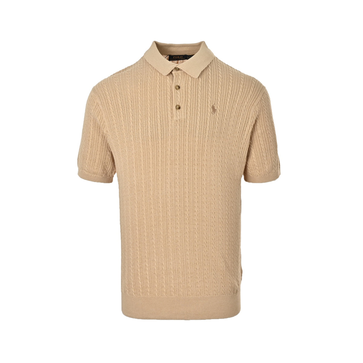 RalphLauren/Ralph Lauren small twist knitted Polo short sleeves