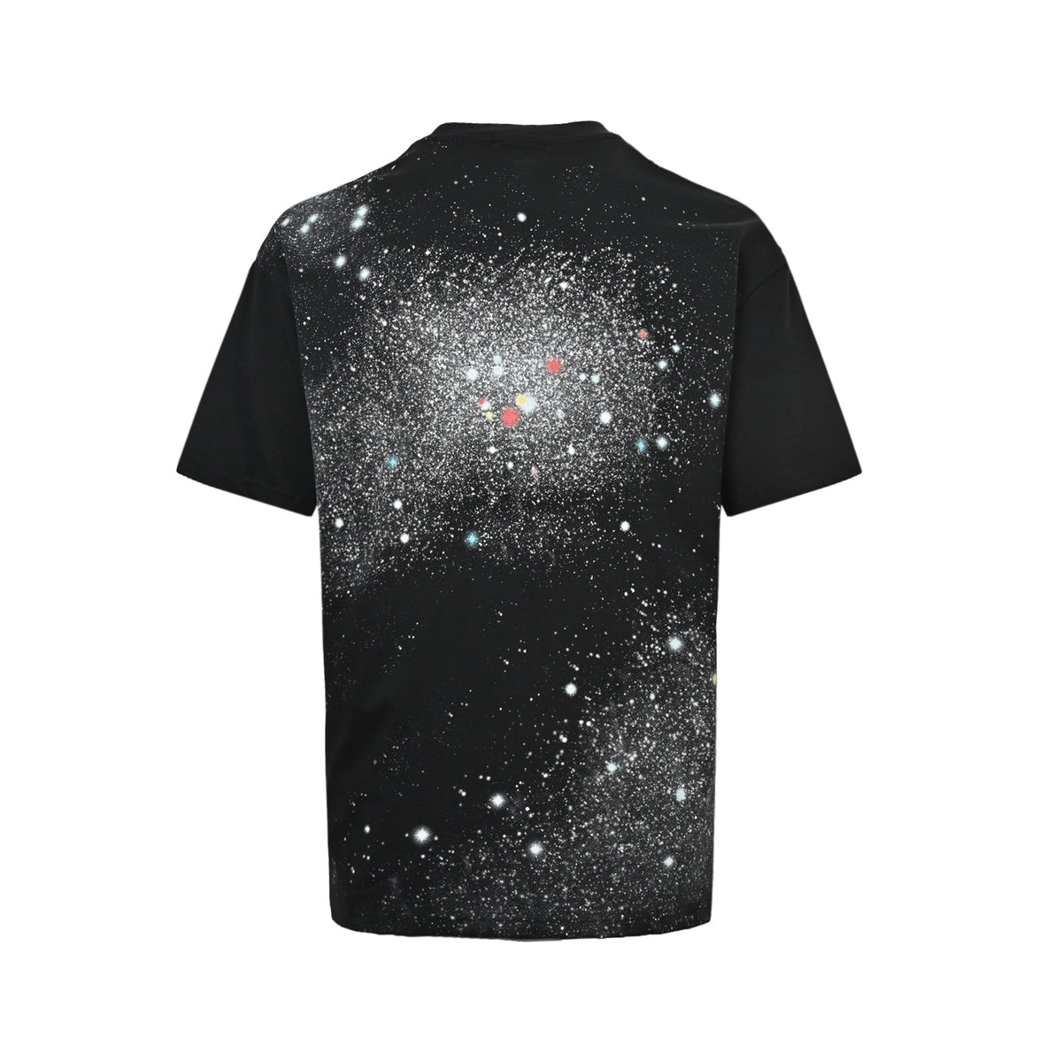 Balmain 26ss cosmic starry sky graffiti short sleeves