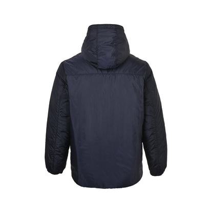 Prada triangle logo regenerated nylon hooded down jacket