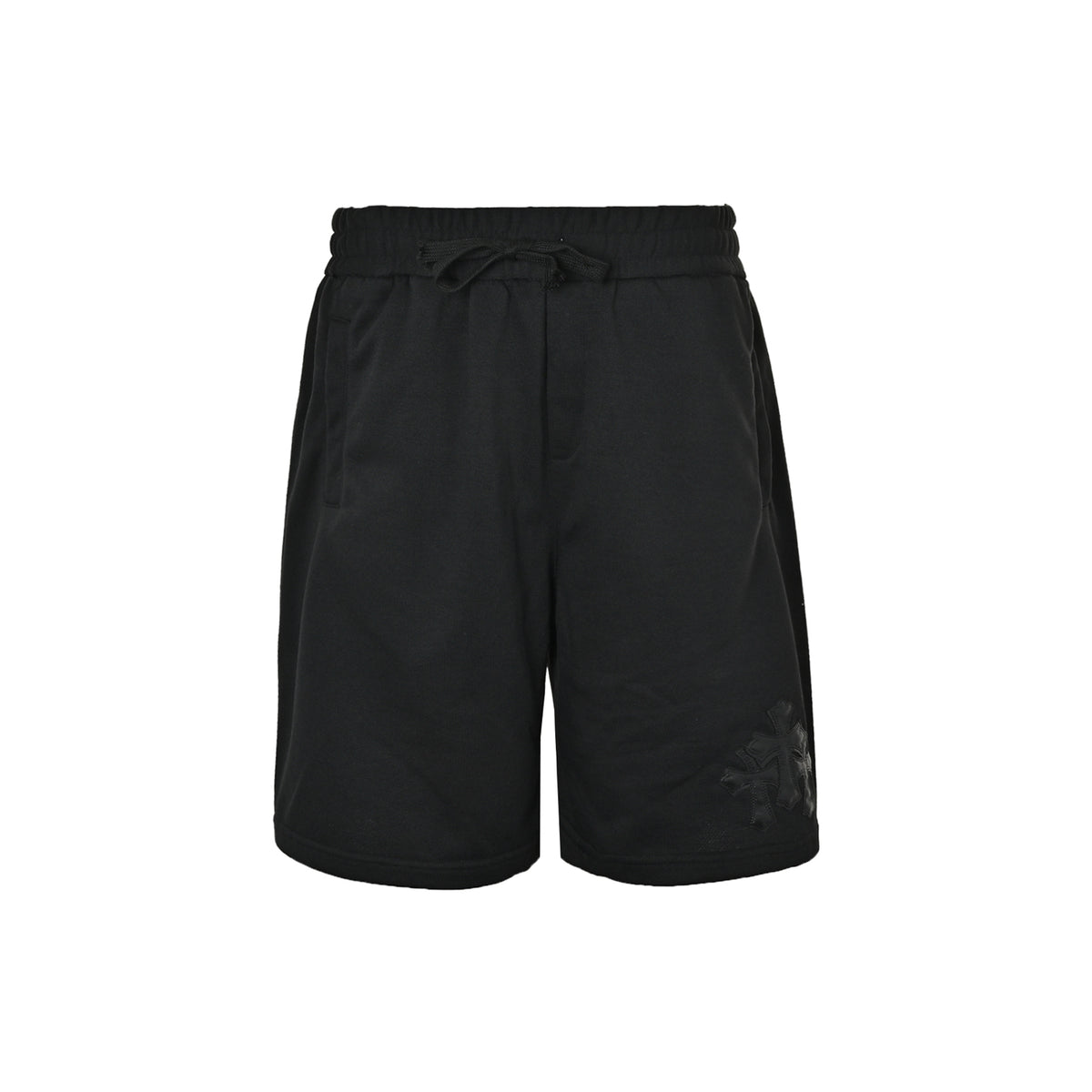 Chrome Hearts/Chrome Heart 26ss three-flower patchwork leather cross shorts