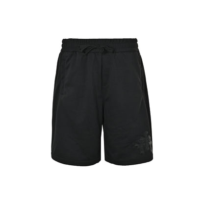 Chrome Hearts/Chrome Heart 26ss three-flower patchwork leather cross shorts