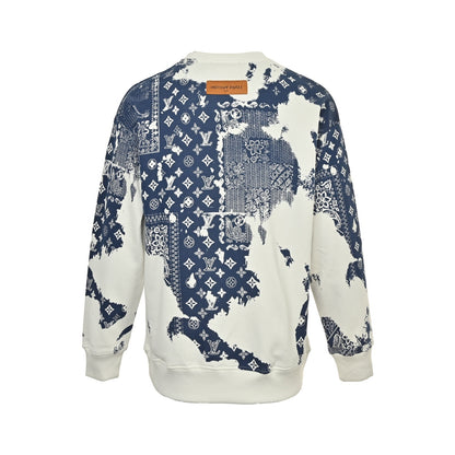 Louis Vuitton cashew flower print crew neck sweatshirt