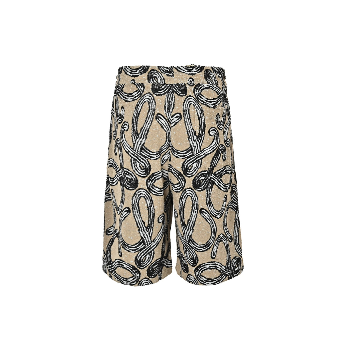 Loewe/Luoyiwei terry jacquard drawstring shorts