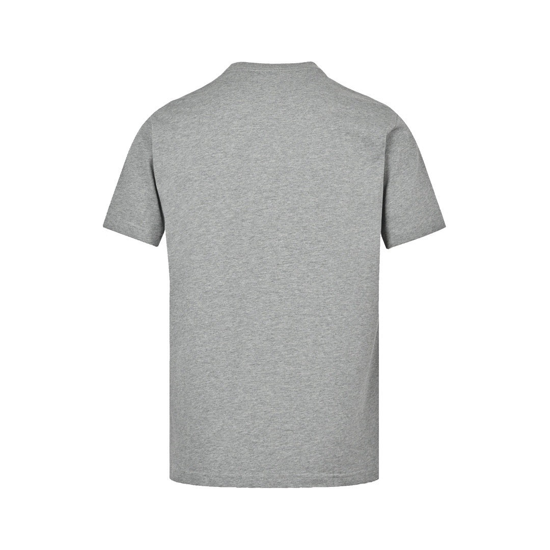 Dior 23ss embroidered silver logo short sleeves