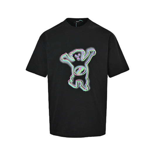 We11 Done colorful phantom bear print short sleeves