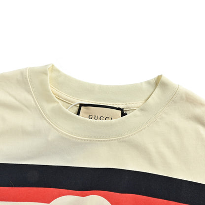 Gucci Double G interlocking stripe printed short sleeves