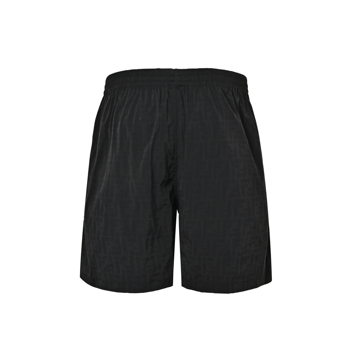 Fendi dark orange drawstring beach shorts