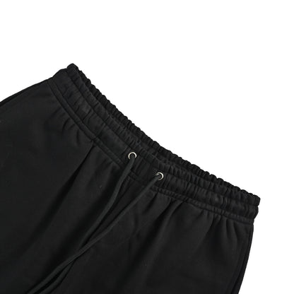 We11 Done letter LOGO printed raw edge casual shorts