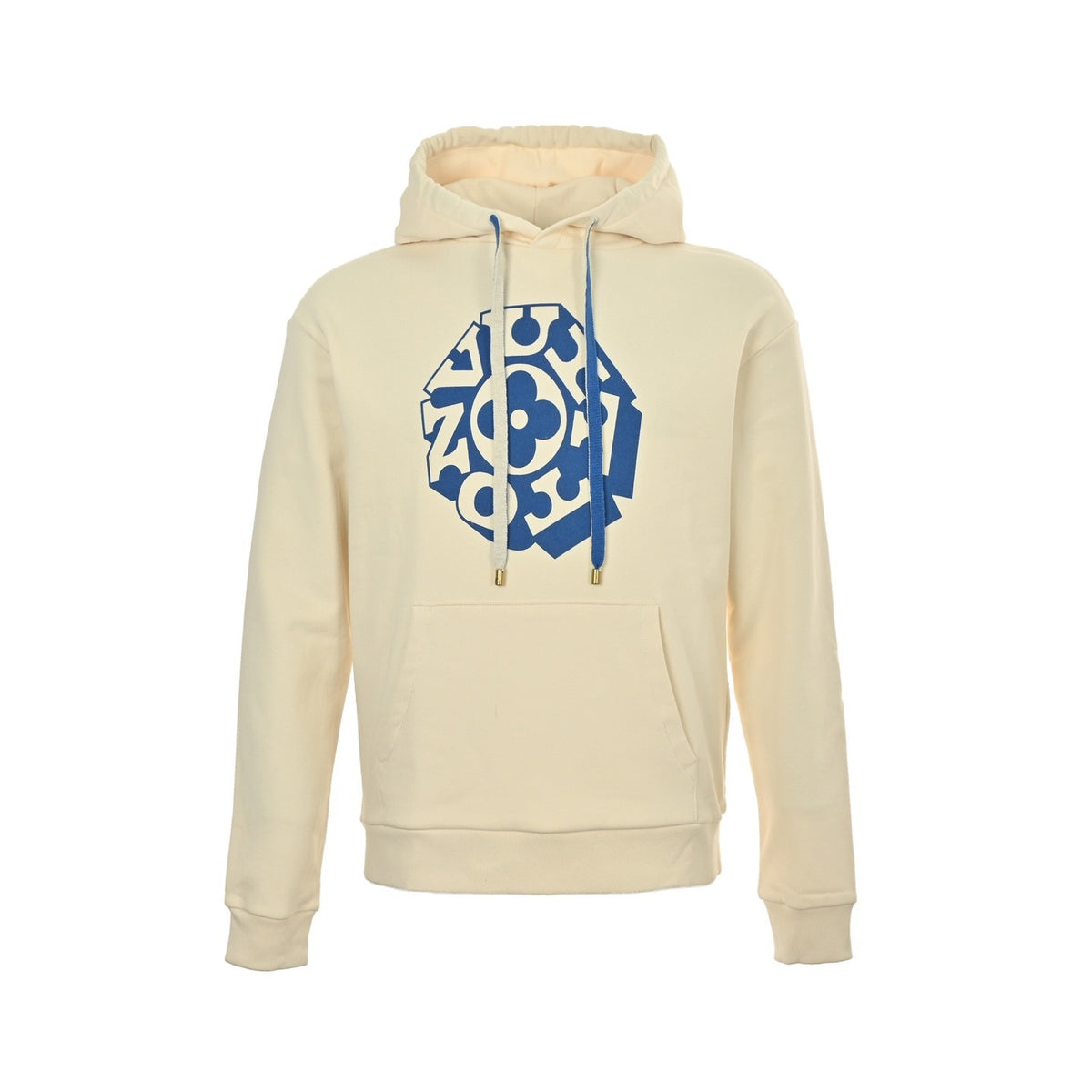 Louis Vuitton 25Fw three-dimensional floral letter print hooded sweatshirt